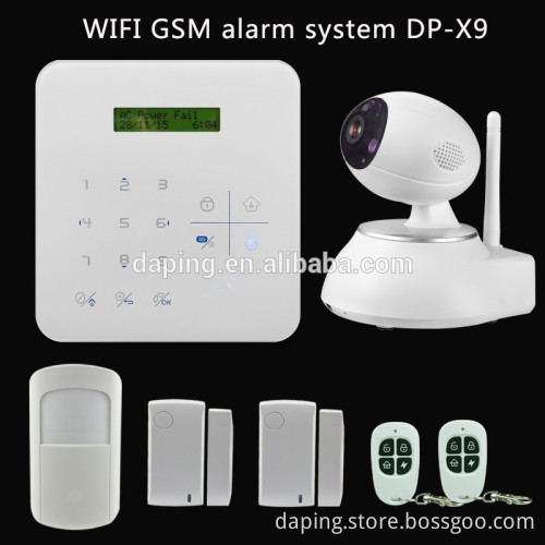 Support 10 Keypads Intrusion Alarm System Kit with Wifi Function
